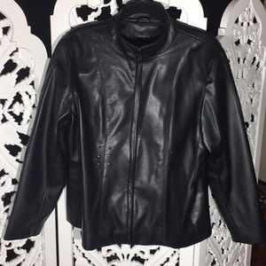 Colebrook Classics faux leather WMNS zip up Jacket